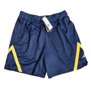 NWT | Adidas Select WWH Basketball Shorts | Night Indigo & Yellow | Medium